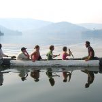 Canoeing on Lake Bunyonyi